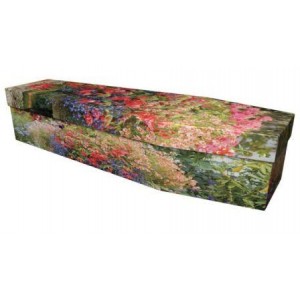 Garden in Full Bloom - Premium Cardboard Picture Coffin
