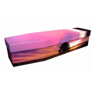 Red Sky At Night - Landscape / Scenic Design Picture Coffin