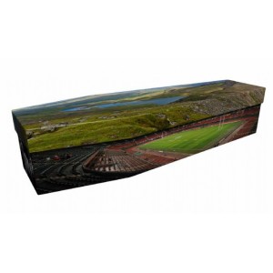 Welsh Rugby & Countyside Landscapes - Sports & Hobbies Design Picture Coffin