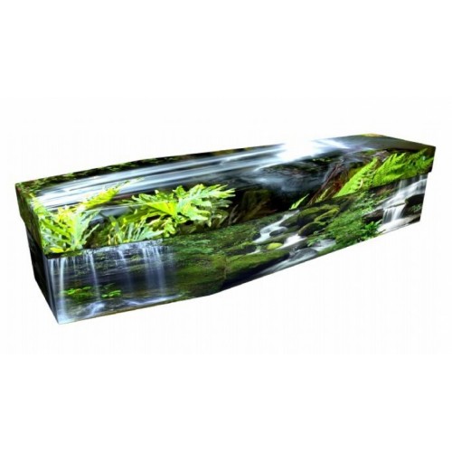 Natures Divine Waterfall - Landscape / Scenic Design Picture Coffin