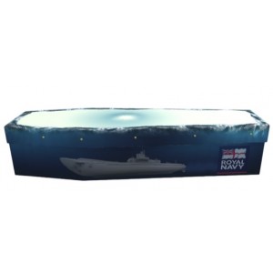 ROYAL NAVY (Proud to Serve) – Military & Patriotic Design Picture Coffin