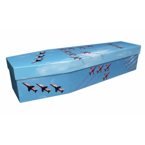 FAMOUS FORMATION (Red Arrows) – Military & Patriotic Design Picture Coffin