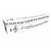 Keyboard with Musical Notes – Lost in Music Design Picture Coffin