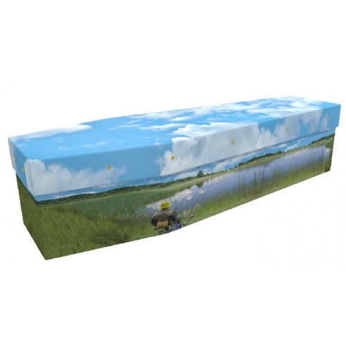 Fishing (The Fisherman) - Sports & Hobbies Design Picture Coffin