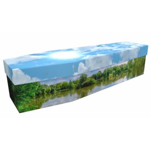 Countryside Lake - Sports & Hobbies Design Picture Coffin