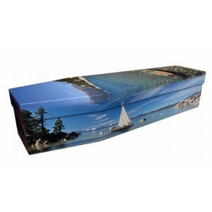 Sailing (Where Memories Are Made) - Sports & Hobbies Design Picture Coffin