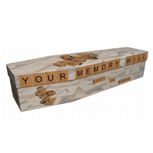 Word Games (Rest in Peace) - Sports & Hobbies Design Picture Coffin