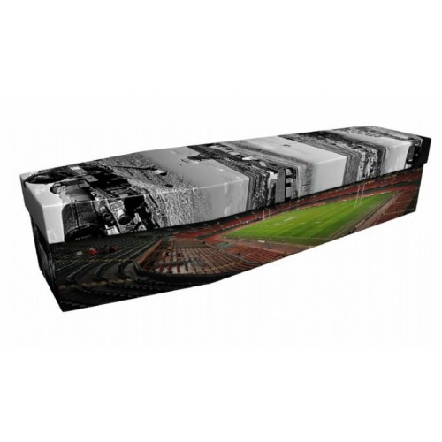 Welsh Rugby & Industrial Landscapes - Sports & Hobbies Design Picture Coffin