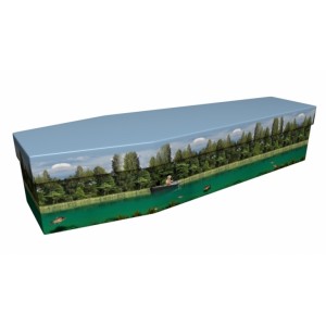 River Fishing - Sports & Hobbies Design Picture Coffin