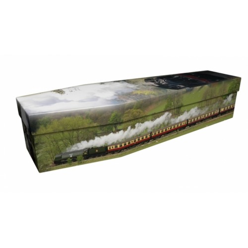 Steam Train – Transport Design Picture Coffin