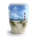 Hand Painted Biodegradable Cremation Ashes Urn -  Sand Dunes & Lighthouse 