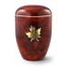 Biodegradable Rosewood Effect ( Maple Leaf Design) Cremation Ashes Urn