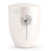 Biodegradable Cremation Ashes Urn – Blowball Dandelion Motif - Swarovski Crystals (Nacre Mother of Pearl)