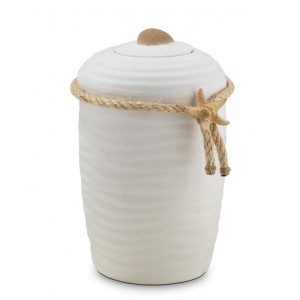 Biodegradable Adult Size Cremation Ashes Funeral Urn - Water, Sea Burial – Shell & Starfish