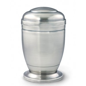 Finest Metal Cremation Ashes Urn - Silverline Edition - Silver Plated Copper - Made with Love