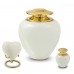 Premium Quality Metal Cremation Ashes Urn – Satori Mother of Pearl – High Shine