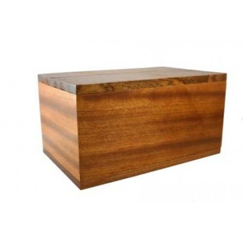 VAULT Solid Mahogany Cremation Ashes Casket - **FREE ENGRAVING**