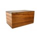 VAULT Solid Mahogany Cremation Ashes Casket - **FREE ENGRAVING**