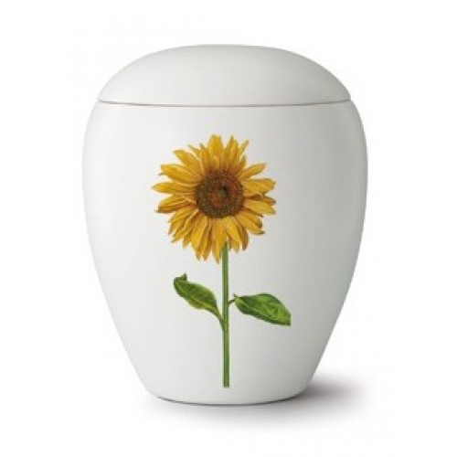 Floral Sunflower Cremation Ashes Urn