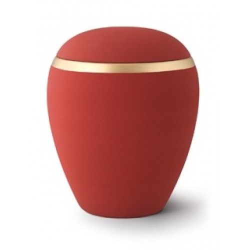 Croma Ceramic Cremation Ashes Urn - Ruby Red