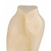 Ceramic Cremation Ashes Urn - Embodiment Collection - Heart to Heart - Sandy White and Beige