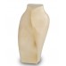 Ceramic Cremation Ashes Urn - Embodiment Collection - Heart to Heart - Sandy White and Beige