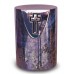 Cremation Ashes Urn - Adult Size - Ceramic with Cross Motif - **Always In Our Hearts**