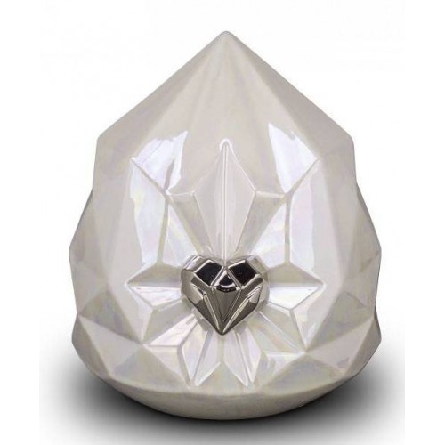 Small Ceramic Cremation Ashes Urn – Mastaba Edition - House of Eternity - Diamante