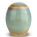 Ceramic Cremation Ashes Urn – The Craft Urn - Turquoise & Beige