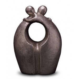 Designer Ceramic Liquid Silver Cremation Ashes Urn – Friendship Hug