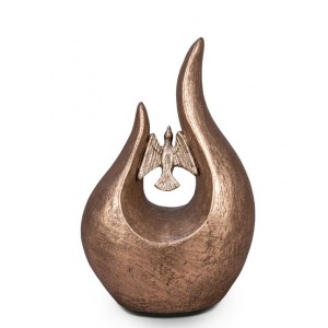 Designer Ceramic Fuego Cremation Ashes Urn – Ascending Bird
