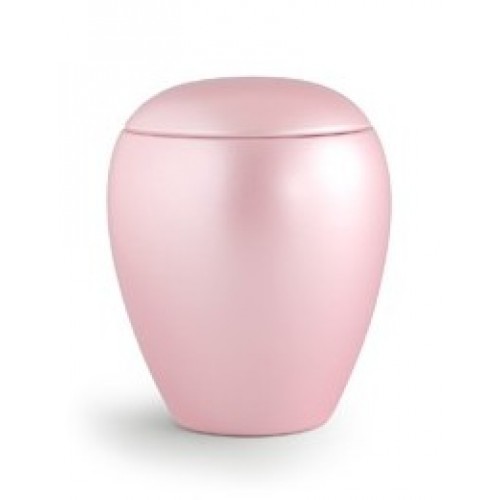 CHERISHED PINK - Small Ceramic Cremation Ashes Funeral Urn / Casket - Capacity 1.5 Litres