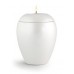Tealight Holder – Small Ceramic Cremation Ashes Urn - CHERISHED WHITE