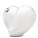 Pearlescent Purity White Love Heart (Metal) Cremation Ashes Adult Urn - Bohemian Swarovski Crystal Motif