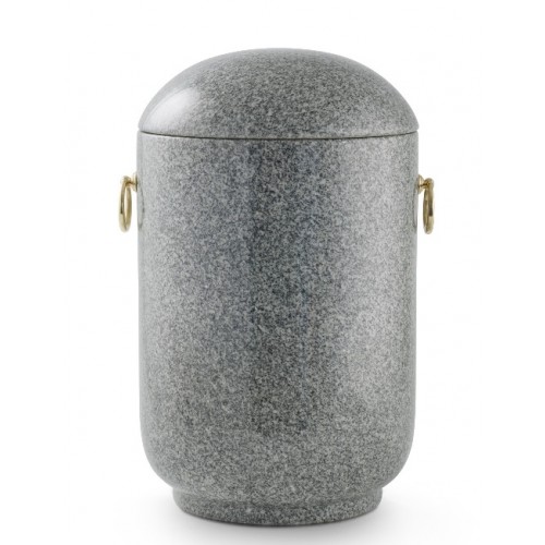 Unique Granite Natural Stone Cremation Ashes Urn – Shades of Light Grey