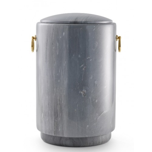 Marble Imperial Bardiglio Natural Stone Cremation Ashes Urn / Casket – Luxurious Grey – Incredibly Striking