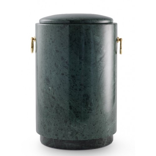 Marble Serpentinite Stone Cremation Ashes Urn / Casket – Shades of Green / Black - Stunningly Beautiful