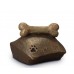 Exclusive Ceramic Cremation Ashes Urn Liquid Bronze – Bone, Pillow & Pawprint (Capacity 1.0 litres)