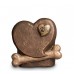 Exclusive Ceramic Cremation Ashes Urn Liquid Bronze – Heart, Paw & Bone (Capacity 1.5 litres)