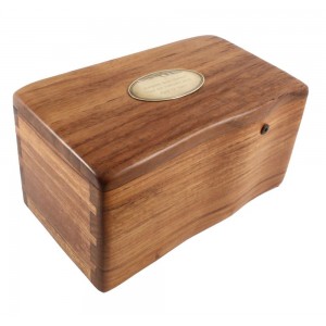Classic Fine Wooden Cremation Ashes Caskets - The Avondale (Solid Teak) - FREE ENGRAVING