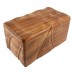 Classic Fine Wooden Cremation Ashes Caskets - The Dartmouth (Solid Teak)