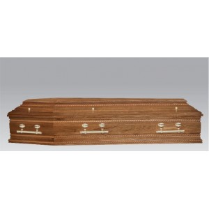 Premium Solid OAK Coffin - The Regency