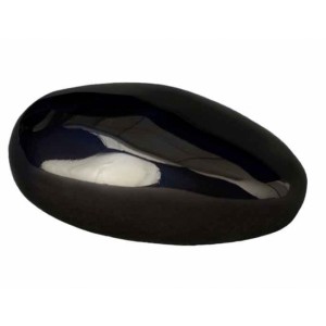 Comfort Stone - Ceramic Cremation Ashes Keepsake / Mini Urn – Cobalt Metallic
