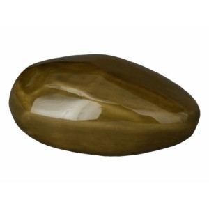 Comfort Stone - Ceramic Cremation Ashes Keepsake / Mini Urn – Oily Green