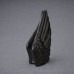 Angelic Wings - Ceramic Cremation Ashes Keepsake / Mini Urn – Black Gloss