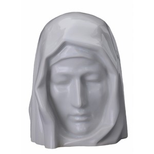 Our Holy Mother - Ceramic Cremation Ashes Urn – White