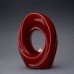 Eternal Flame - Ceramic Cremation Ashes Urn / Candle Holder – Flamenco Red