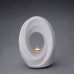 Eternal Flame - Ceramic Cremation Ashes Urn / Candle Holder – Polar White