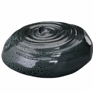 Ripples - Ceramic Cremation Ashes Urn – Black Melange