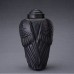 Angelic Wings - Ceramic Cremation Ashes Urn – Black Matt